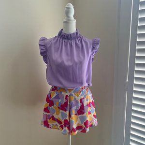 NWOT outfit both size small skort Adrienne top 2 Hearts